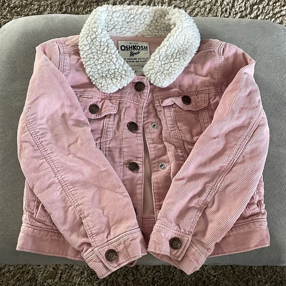 Pink OSHKOSH B’gosh jean jacket.